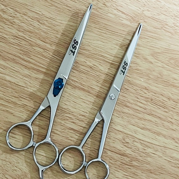 Barber scissors Razors length is 7.5” New - Picture 2 of 6